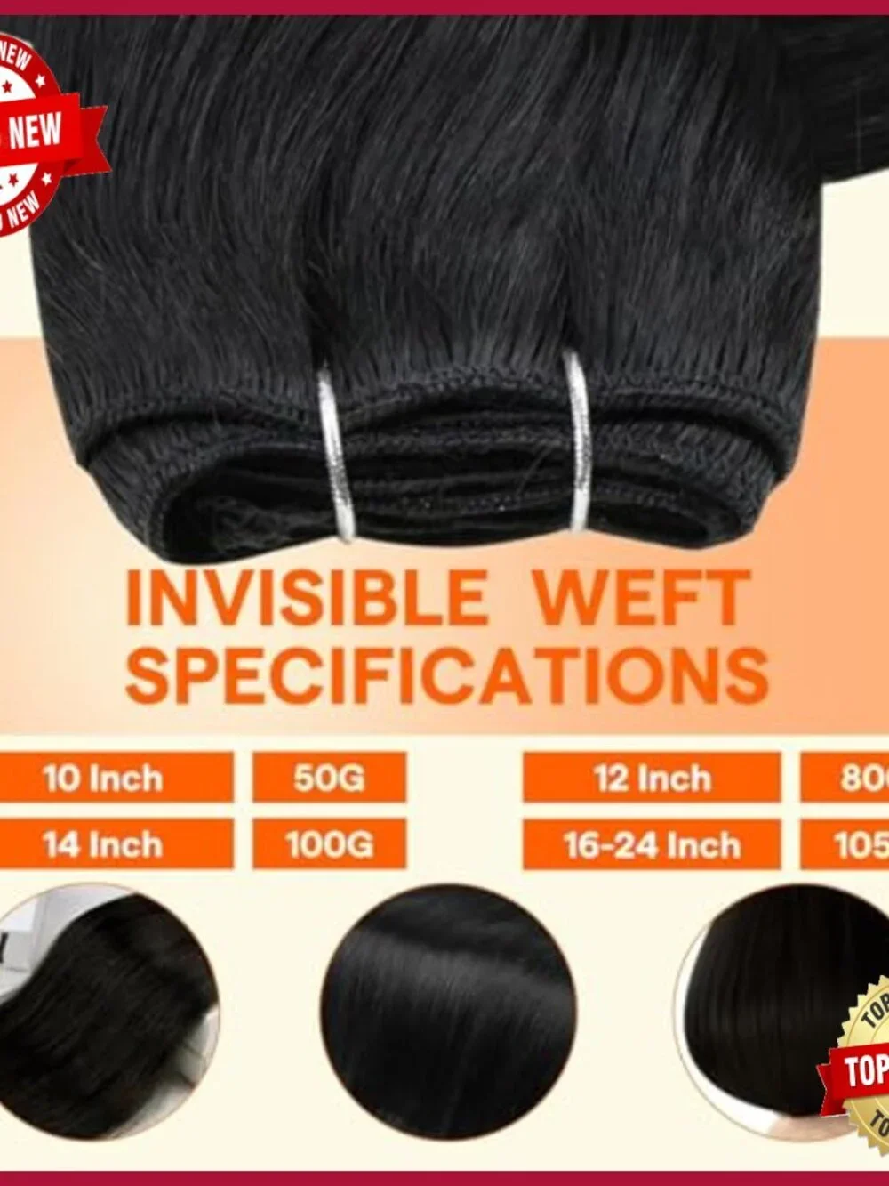 18 Inch Remy Human Hair Extensions 105g Double Weft Sew In Straight